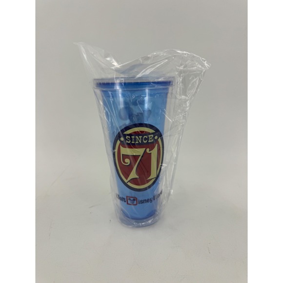 Disney Other - WDW 45 Anniversary Walt Disney World Parks Plastic Tumbler W Straw And Lid NEW